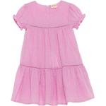 Pinke Midi Kinderblusenkleider & Kinderhemdkleider mit Reißverschluss Größe 110 