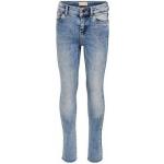 Reduzierte Hellblaue Capri-Jeans für Kinder aus Baumwolle für Mädchen Größe 140 