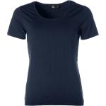 Marineblaue Kurzärmelige Jette Joop Basic Rundhals-Ausschnitt T-Shirts aus Polyamid für Damen 