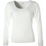 Weiße Langärmelige Jette Joop Basic Rundhals-Ausschnitt T-Shirts für Damen 