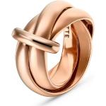 Rosa Jette Joop Vergoldete Ringe poliert aus Silber für Damen Größe 63 