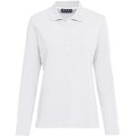 Reduzierte Weiße Langärmelige Jette Joop Langarm-Poloshirts aus Baumwolle für Damen Größe XL 