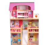 JETZT ZUM AKTIONSPREIS: BAYER CHIC 2000® Puppenhaus Mia aus Holz mit 3 Etagen und Möbeln (Pink)