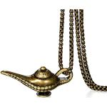 Reduzierte Nickelfreie Silberne Antike JewelryWE Aladdin Ketten mit Anhänger aus Edelstahl 
