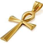 Goldene JewelryWE Kettenanhänger aus Edelstahl graviert für Herren 