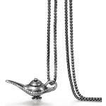 Antike JewelryWE Aladdin Herrenhalsketten & Herrenhalsschmuck aus Edelstahl 