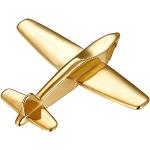 Nickelfreie Elegante JewelryWE Jungenhalsketten & Jungenhalsschmuck mit Flugzeug-Motiv aus Edelstahl zum Vatertag 