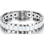 JewelryWE Magnetarmbänder aus Stahl für Herren 