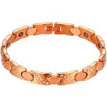 Nickelfreie Goldene JewelryWE Magnetarmbänder aus Edelstahl für Damen 