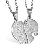 Silberne JewelryWE Silberketten mit Namen aus Silber graviert für Herren zum Valentinstag 