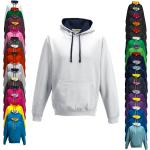 Saphirblaue Just Hoods Damenhoodies & Damenkapuzenpullover aus Baumwolle mit Kapuze Größe XL 