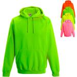 Grüne Just Hoods Herrenhoodies & Herrenkapuzenpullover aus Polyester mit Kapuze Größe M 