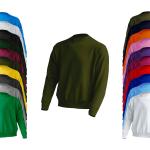 Tannengrüne Melierte JHK Rundhals-Ausschnitt Damensweatshirts Größe XL 