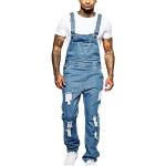 Blaue Loose Fit Ripped Jeans & Zerrissene Jeans aus Denim für Herren Größe 3 XL für den für den Herbst 
