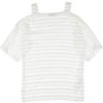 Weiße Kurzärmelige JIJIL Kinderfransenkleider mit Fransen aus Polyester für Mädchen 
