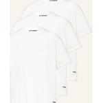 Weiße JIL SANDER Jil T-Shirts aus Baumwolle für Damen Größe M 3-teilig 