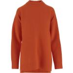 Reduzierte Rote Langärmelige JIL SANDER Jil Asymmetrische Asymmetrische Pullover aus Wolle für Damen Größe S 