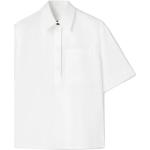 Reduzierte Weiße Elegante Halblangärmelige JIL SANDER Jil T-Shirts aus Baumwolle für Damen Größe S 