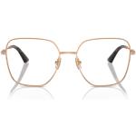 Pinke Runde Brillenfassungen aus Metall für Damen 