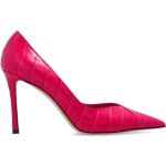 Pinke Jimmy Choo Spitze High Heels & Stiletto-Pumps aus Leder für Damen Größe 37 mit Absatzhöhe über 9cm 