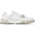 Jimmy Choo Diamond X Sneakers mit Kristallen - Weiß