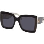 Schwarze Jimmy Choo Quadratische Kunststoffsonnenbrillen für Damen 