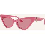 Pinke Jimmy Choo Cateye Sonnenbrillen aus Kunststoff für Damen 