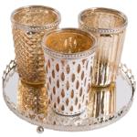 Goldene Weihnachts-Teelichthalter | Günstig kaufen Trends online 2024 