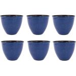 Blaue Runde Kräutertöpfe aus Keramik Indoor 
