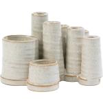 Beige Runde Vasensets aus Keramik 1-teilig 