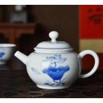 Dunkelbraune Blumenmuster Vintage Teekannen mit Sieb 150 ml aus Keramik 