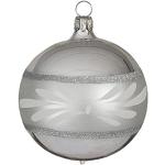 Silberne Jingle Bells Lauscha Christbaumkugeln & Weihnachtsbaumkugeln aus Glas mundgeblasen 