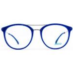 Blaue Brillenfassungen aus Metall für Damen 