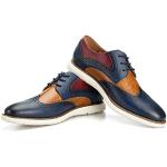 Bunte Business Hochzeitsschuhe & Oxford Schuhe mit Schnürsenkel leicht für Herren Größe 45 