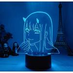 Cyanblaue LED Nachtlichter mit Anime-Motiv mit USB Anschluss 