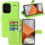 Grüne Xiaomi Redmi Note 13 Pro+ Hüllen Art: Flip Cases mit Bildern aus Leder stoßfest 