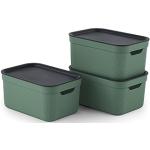 Reduzierte Grüne Rotho Aufbewahrungsboxen mit Deckel aus Kunststoff 3-teilig 