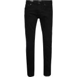 Schwarze Jack & Jones Slim Fit Jeans aus Leder für Herren 