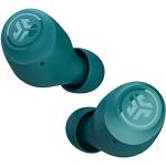 JLab Go Air Pop Kabellose Bluetooth-Kopfhörer, kabellose Earbuds 24 + Stunden, Leistung mit Ladebox, kabellose Bluetooth-Kopfhörer, 3 Ebenen von EQ, personalisierbar, Blaugrün