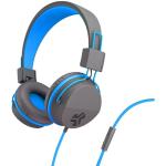 JLab JBuddies Studio Kids Blau - Over-Ear-Kopfhörer (Mikrofon, 1-Tasten-Fernbedienung, Lautstärkebegrenzer)