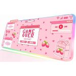Reduzierte Pinke Gaming Mousepads mit Maus-Motiv 