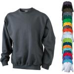 Auberginefarbene James & Nicholson Rundhals-Ausschnitt Damensweatshirts aus Baumwolle Größe L 