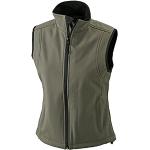 JN138 Ladies' Softshell Vest Trendige Weste aus Softshell, Größe:XXL;Farbe:Olive
