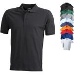 Anthrazitfarbene James & Nicholson Herrenpoloshirts & Herrenpolohemden aus Baumwolle maschinenwaschbar Größe XL 