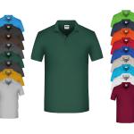 Dunkelgrüne James & Nicholson Bio Herrenpoloshirts & Herrenpolohemden maschinenwaschbar Größe 6 XL 