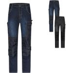Schwarze James & Nicholson Bio Stretch-Jeans aus Baumwolle trocknergeeignet für Herren Größe XS 
