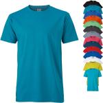 Blaue James & Nicholson T-Shirts aus Baumwolle enganliegend für Herren Größe XL 
