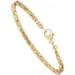 Goldene Jobo Königsarmbänder & Königsketten Armbänder aus Gelbgold für Damen 
