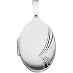 Silberne Elegante Jobo Ovale Foto Medaillons für Damen 