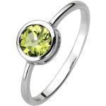 Grüne Jobo Peridot Ringe aus Silber für Damen Größe 58 